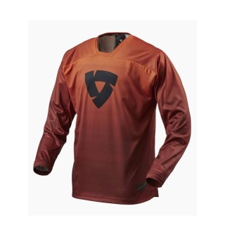 REV'IT! Scramble -  burgundy red / orange - koszulka cross, enduro, ADV