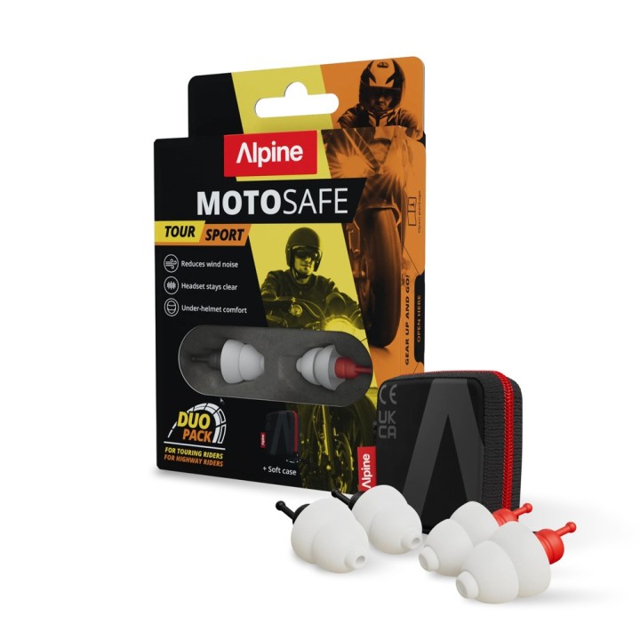 Alpine MotoSafe Duo - motocyklowe zatyczki / stopery do uszu