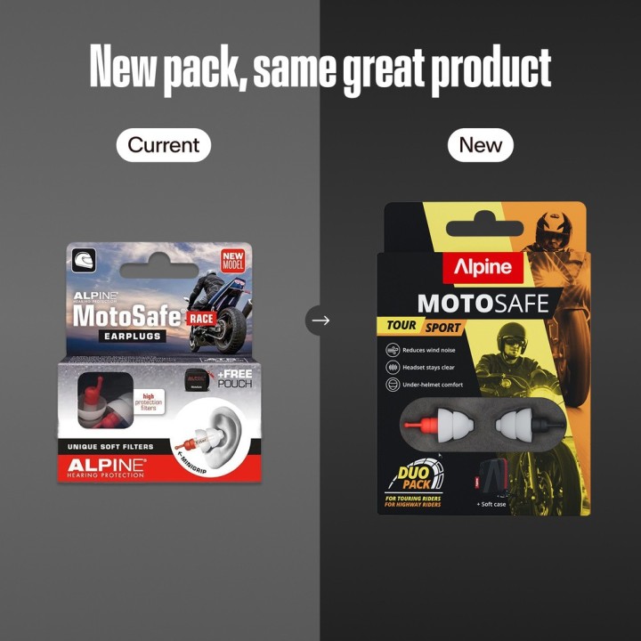 Alpine MotoSafe Duo - motocyklowe zatyczki / stopery do uszu