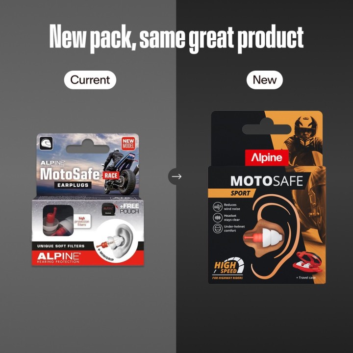 Alpine MotoSafe Sport - motocyklowe zatyczki / stopery do uszu