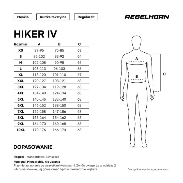 Rebelhorn Hiker IV - grey/blue/red - kurtka turystyczna motocyklowa