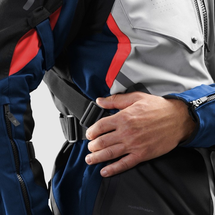 Rebelhorn Hiker IV - grey/blue/red - kurtka turystyczna motocyklowa
