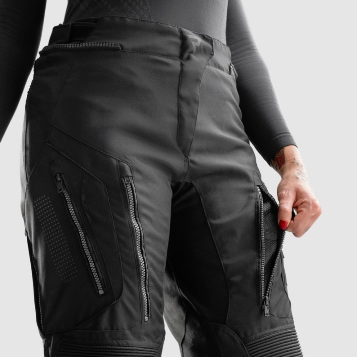 Rebelhorn Hiker IV Women - black - damskie turystyczne spodnie motocyklowe