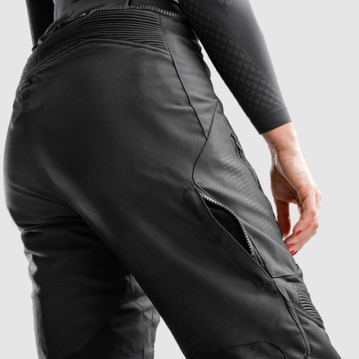 Rebelhorn Hiker IV Women - black - damskie turystyczne spodnie motocyklowe