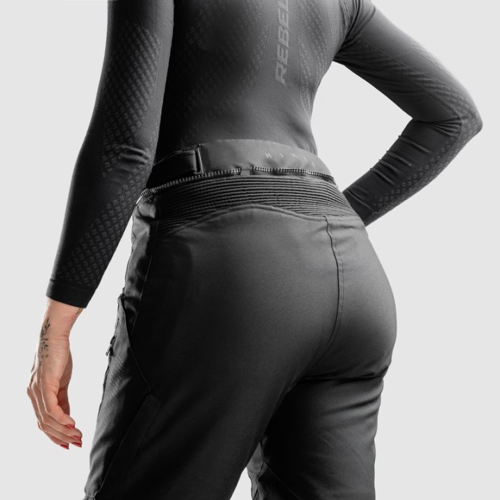 Rebelhorn Hiker IV Women - black - damskie turystyczne spodnie motocyklowe