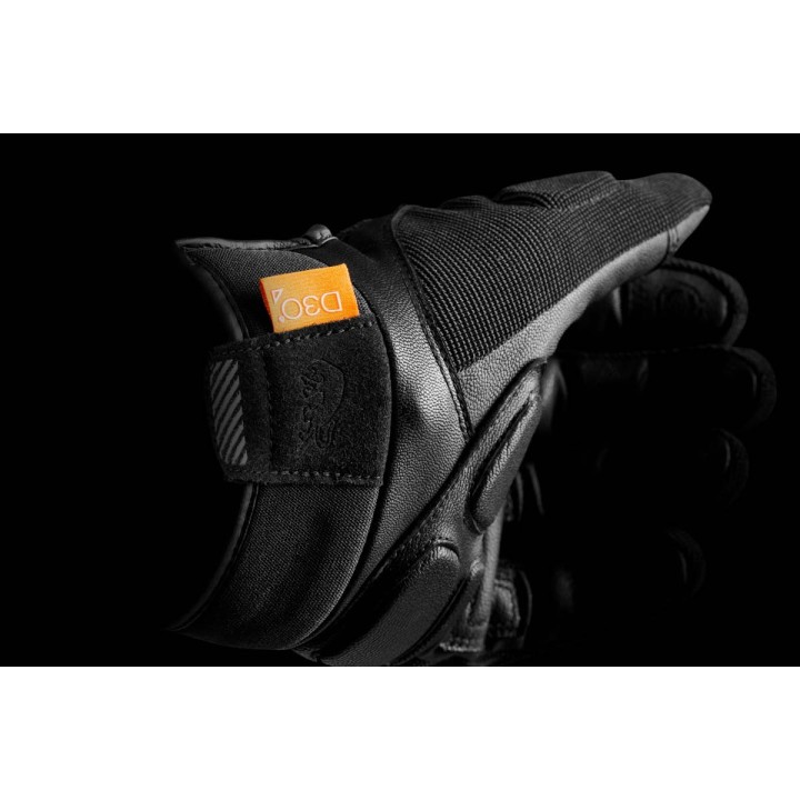 Furygan Jet EVO D3O - black - krótkie rękawice motocyklowe na lato