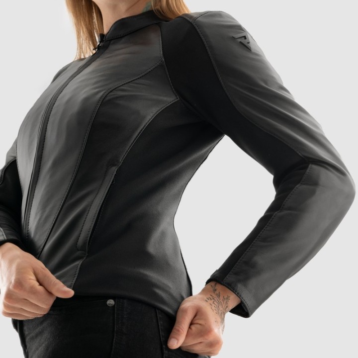 Rebelhorn Siena Women - black - damska skórzana kurtka motocyklowa