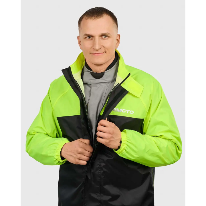 2MOTO RainTour - fluo/black - dwuczęściowy kombinezon przeciwdeszczowy motocyklowy