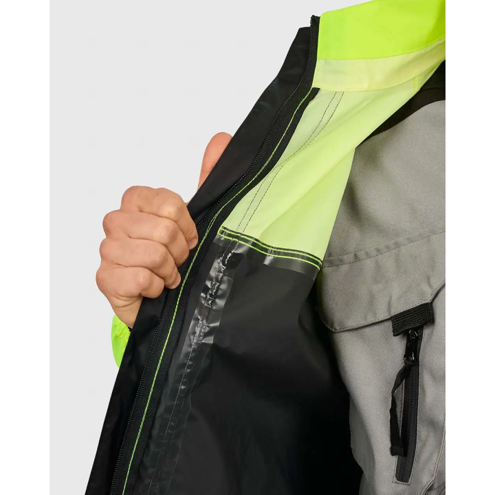 2MOTO RainTour - fluo/black - dwuczęściowy kombinezon przeciwdeszczowy motocyklowy