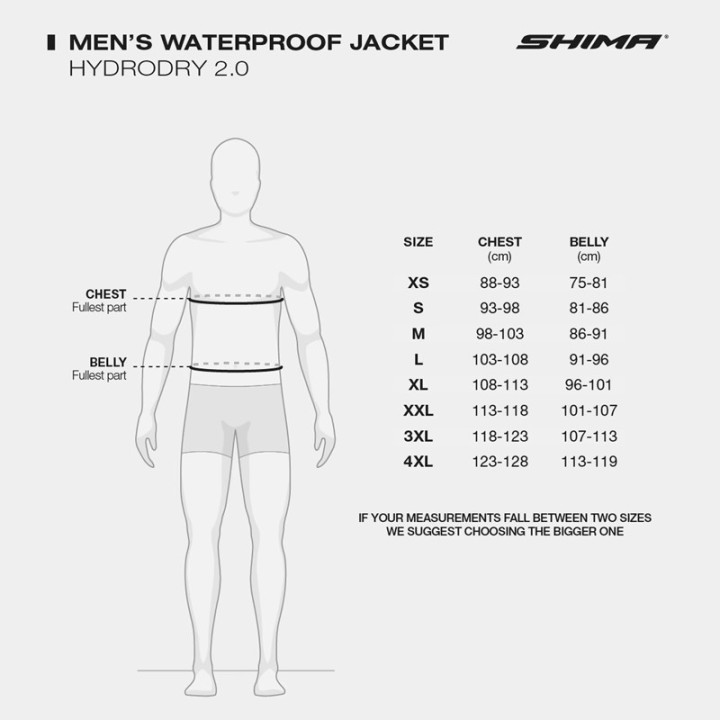 Shima Hydrodry 2.0 - fluo/black - membranowa kurtka przeciwdeszczowa