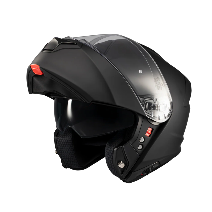 MT Genesis SV - pure black matt - kask motocyklowy szczękowy
