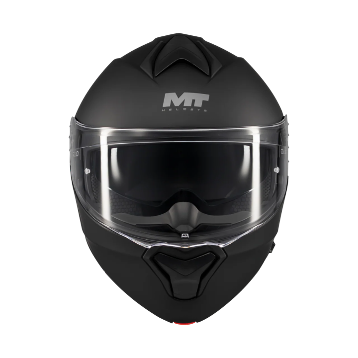 MT Genesis SV - pure black matt - kask motocyklowy szczękowy