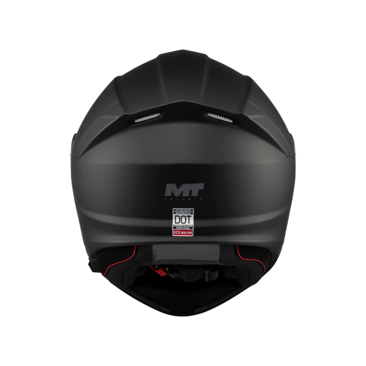 MT Genesis SV - pure black matt - kask motocyklowy szczękowy