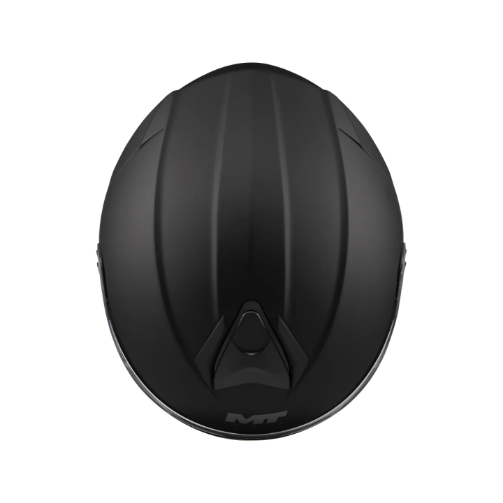 MT Genesis SV - pure black matt - kask motocyklowy szczękowy