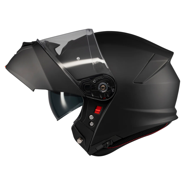 MT Genesis SV - pure black matt - kask motocyklowy szczękowy
