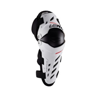 LEATT Dual Axis V22 - white - nakolanniki motocyklowe ochraniacze kolan i piszczeli