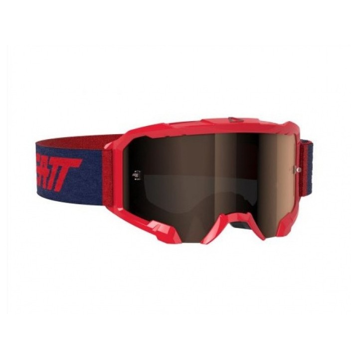 LEATT Velocity 4.5 IRIZ - Red / blue / platinum - gogle offroad/cross/enduro