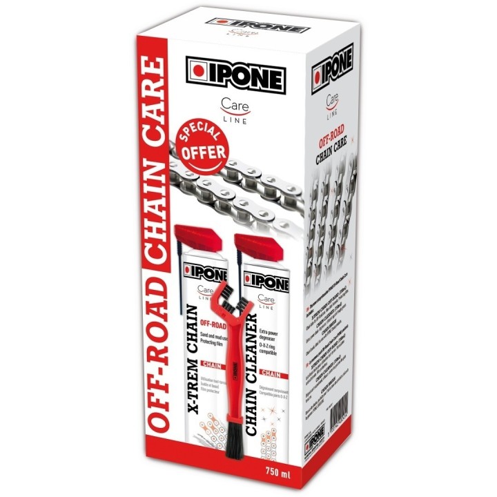 Zestaw do łańcucha IPONE OFF ROAD 2x750ml+szczotka