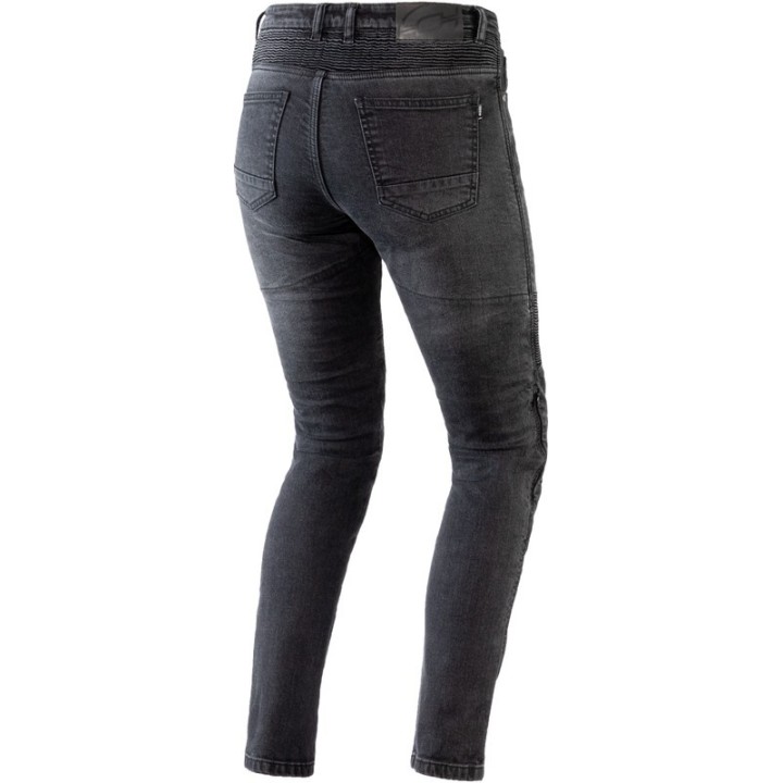Ozone Agness II - washed black - damskie jeansy motocyklowe