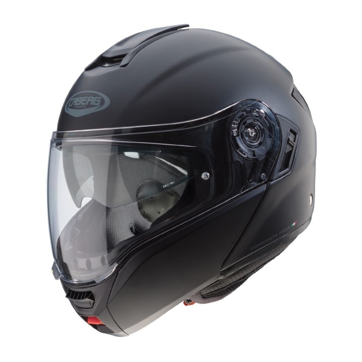 Caberg Levo - Black matt - Kask szczękowy turystyczny kompozytowy motocyklowy  czarny mat