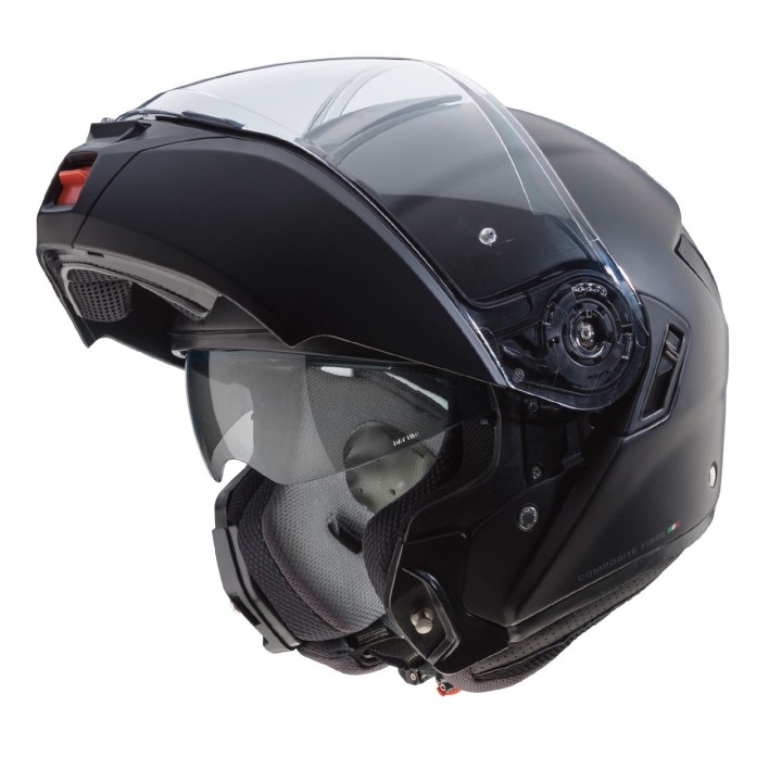 Caberg Levo - Black matt - Kask szczękowy turystyczny kompozytowy motocyklowy  czarny mat