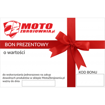 Motocyklowy bon prezentowy dla motocyklisty