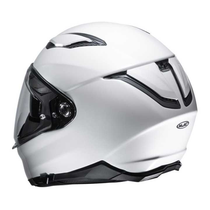 HJC F70 - Pearl white - Kask integralny motocyklowy z blendą biały włókno szklane