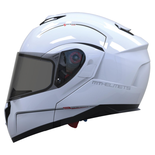 MT Helmets Atom kask szczękowy blenda przeciwsłoneczna podwójna homologacja skorupa policarbon