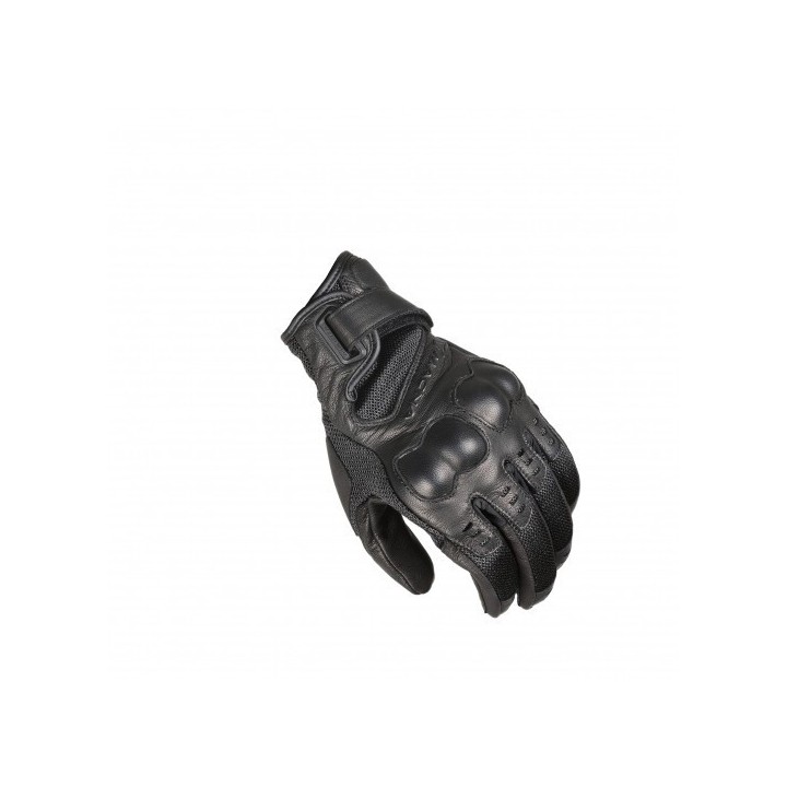 Macna Bold Air - Black - Rękawice skórzano-tekstylne