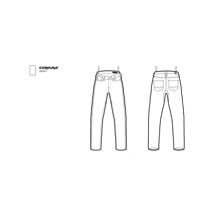 REV'IT! Victoria SF - classic blue - jeansy damskie motocyklowe